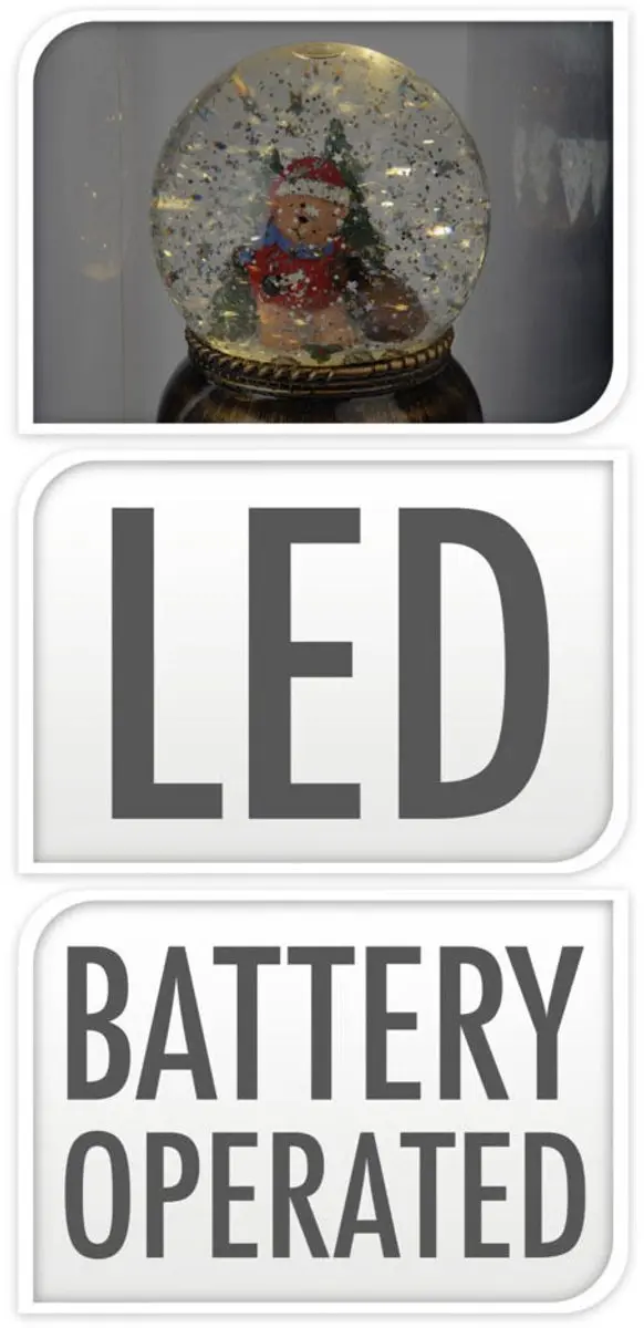 Koopman Kerst Sneeuwbal LED XL - Meerkleurig - afbeelding 2 van 6