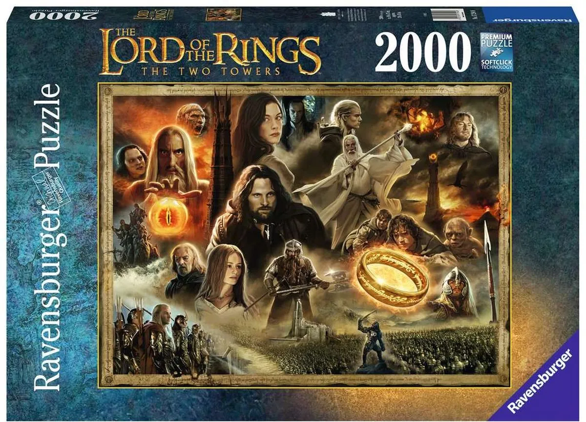 Ravensburger The Lord of the Rings Two Towers Legpuzzel 2000 Stuks - Multicolor