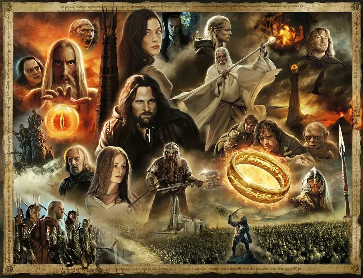 Ravensburger The Lord of the Rings Two Towers Legpuzzel 2000 Stuks - Multicolor