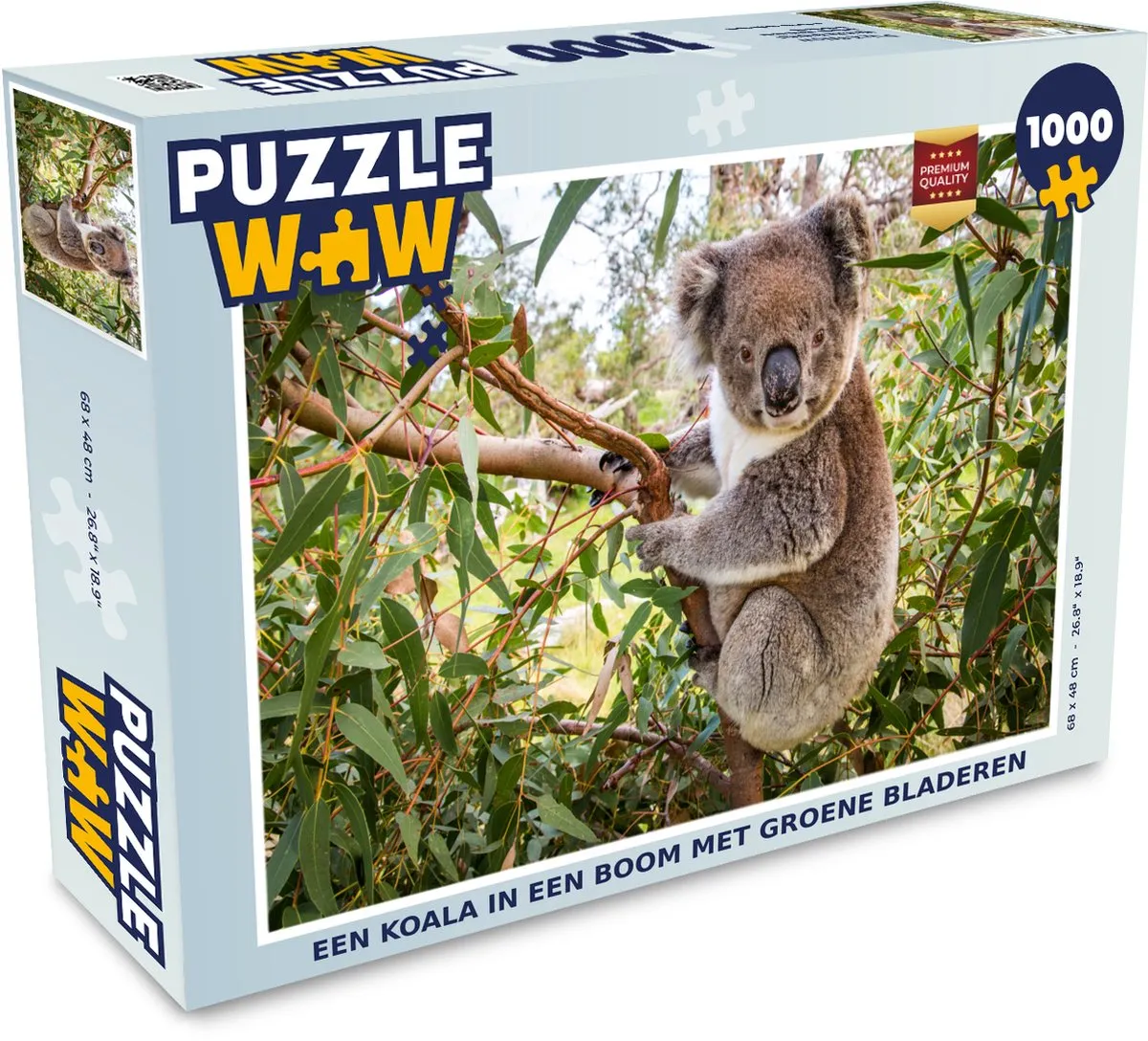 PuzzleWow Koala Legpuzzel 1000 Stuks - Multicolor
