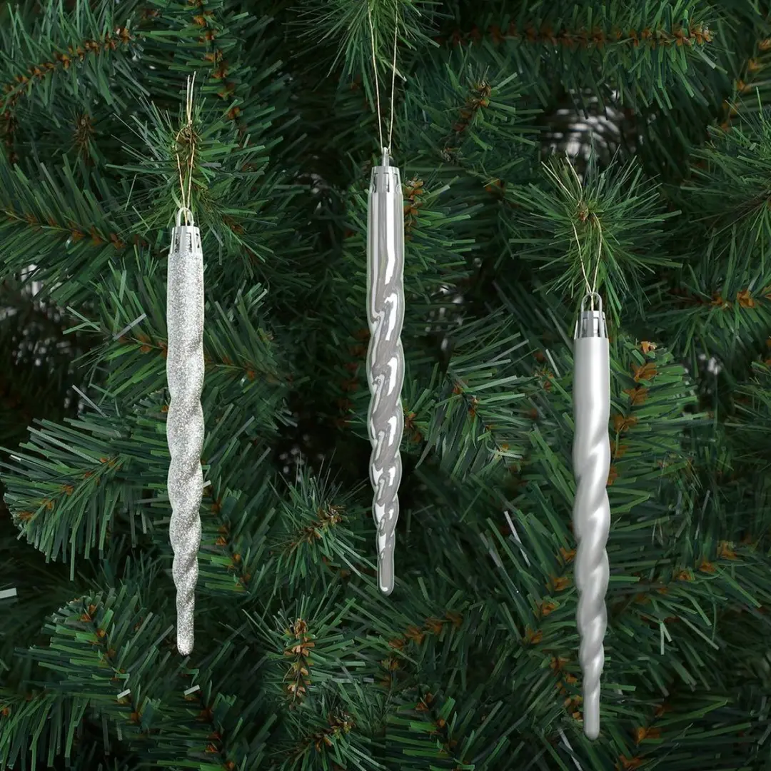Deuba Kerstboallen Set 77 Stuks - 5cm - Zilver