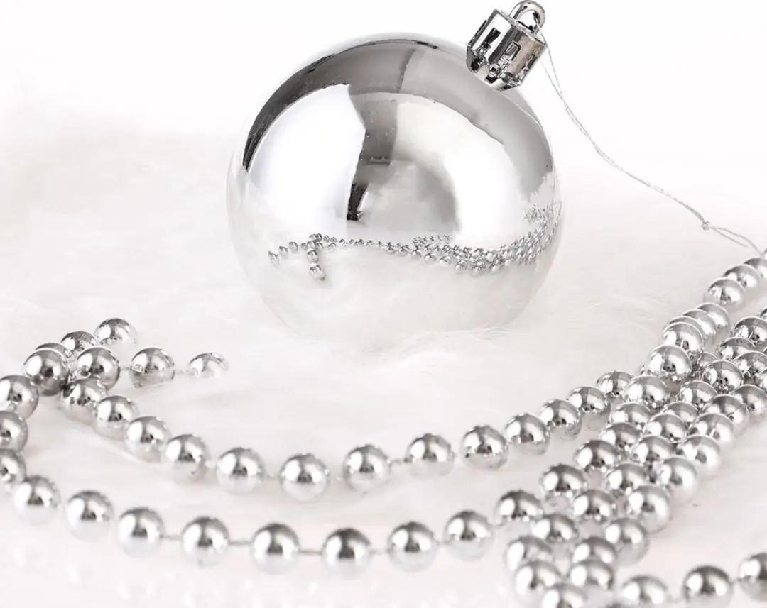 Deuba Kerstboallen Set 77 Stuks - 5cm - Zilver