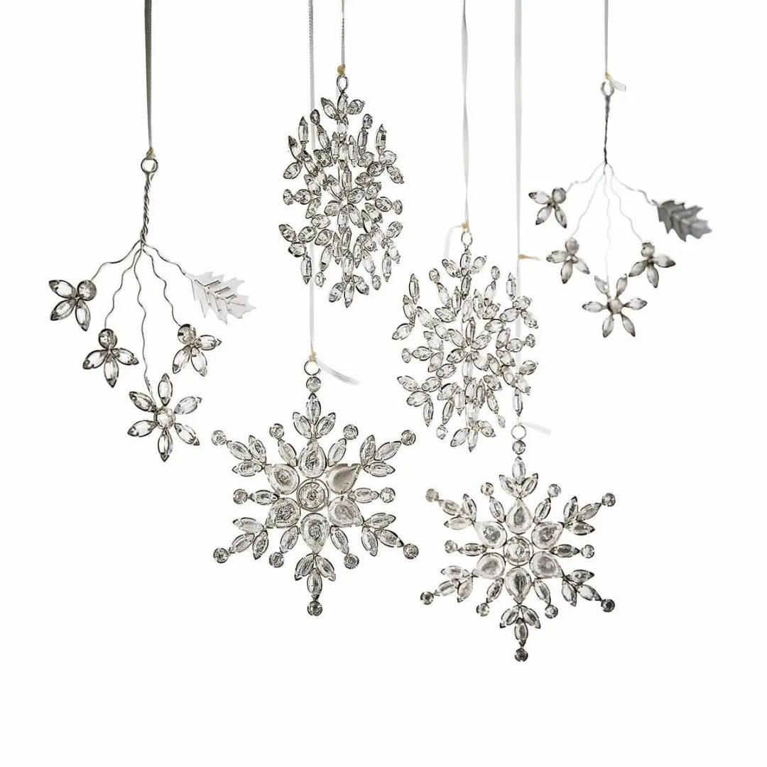Loberon Kerstversiering Allegan Zilverkleurig