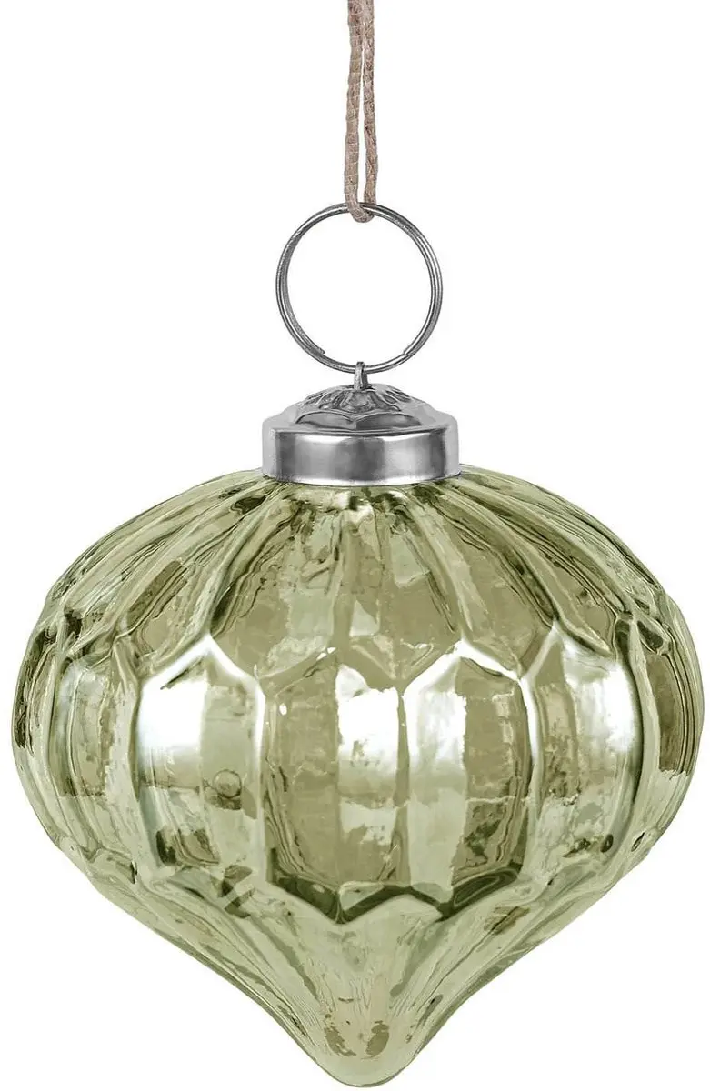 Loberon Kerstballen Azélisse Bont - 8 Stuks Ø8cm