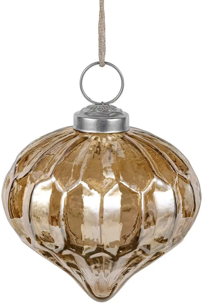 Loberon Kerstballen Azélisse Bont - 8 Stuks Ø8cm