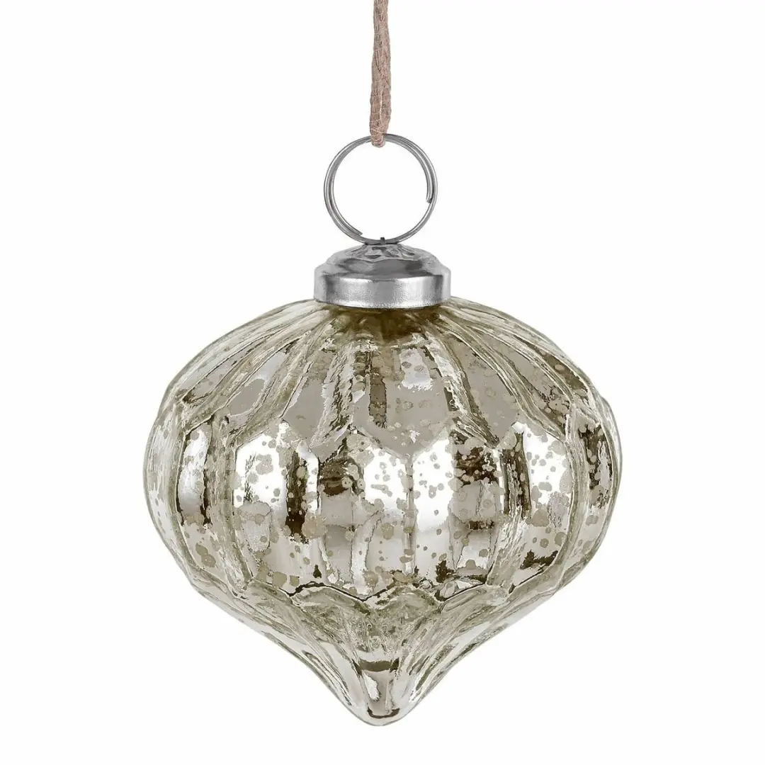 Loberon Kerstballen Azélisse Bont - 8 Stuks Ø8cm