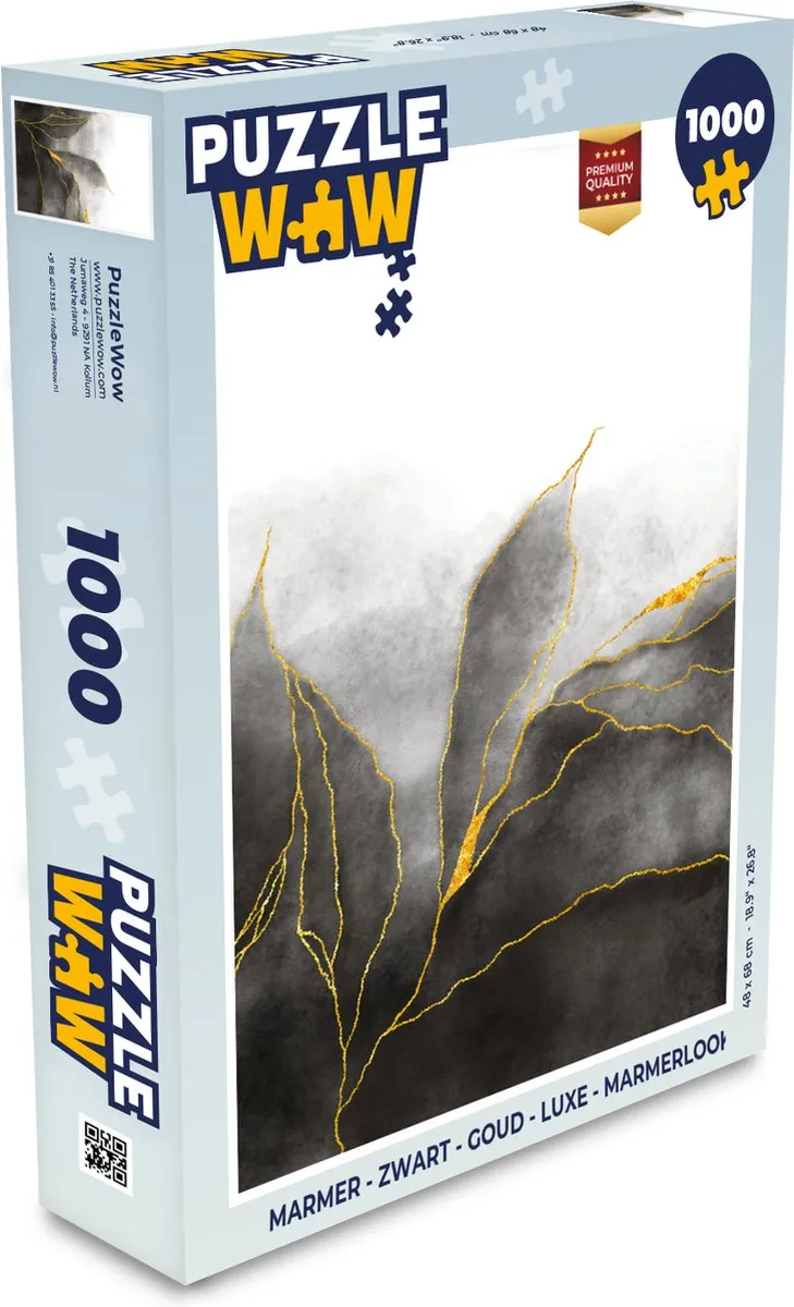 PuzzleWow Marmerlook Legpuzzel 1000 Stuks