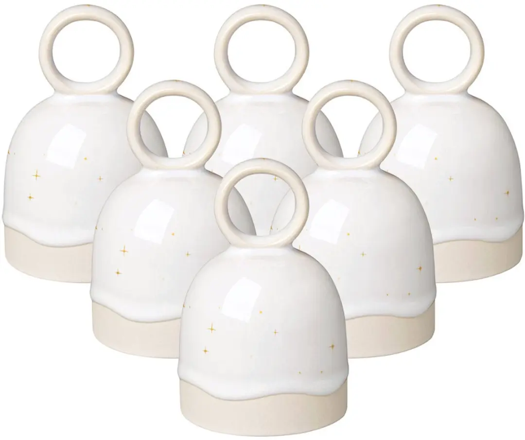 Tischglocken Winter Glow ø 6,6 cm Set van 6