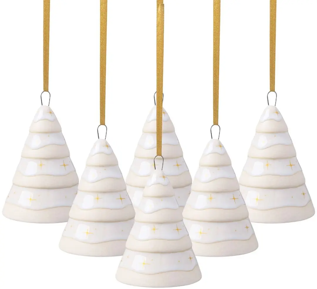 Ornamente Tannenbaum Winter Glow Set van 6