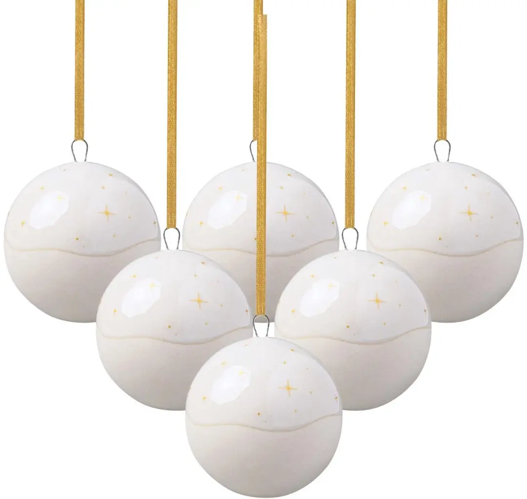 Ornamente Kugel Winter Glow Set van 6