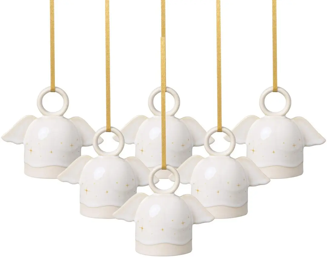 Ornamente Engel Winter Glow Set van 6