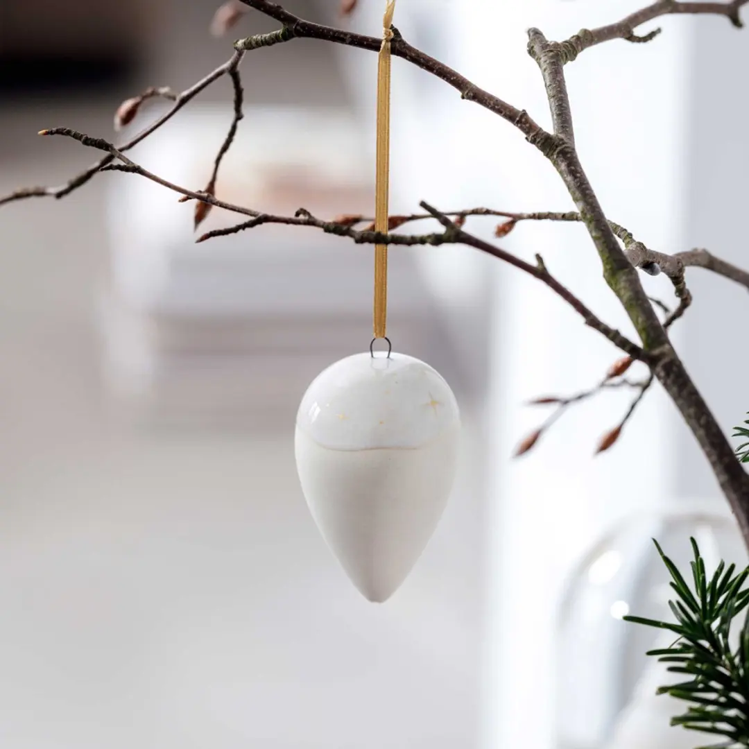 Like by Villeroy & Boch Ornament Tropfen Winter Glow - Beige - afbeelding 6 van 6
