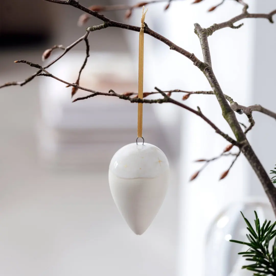Like by Villeroy & Boch Ornament Tropfen Winter Glow - Beige - afbeelding 3 van 6