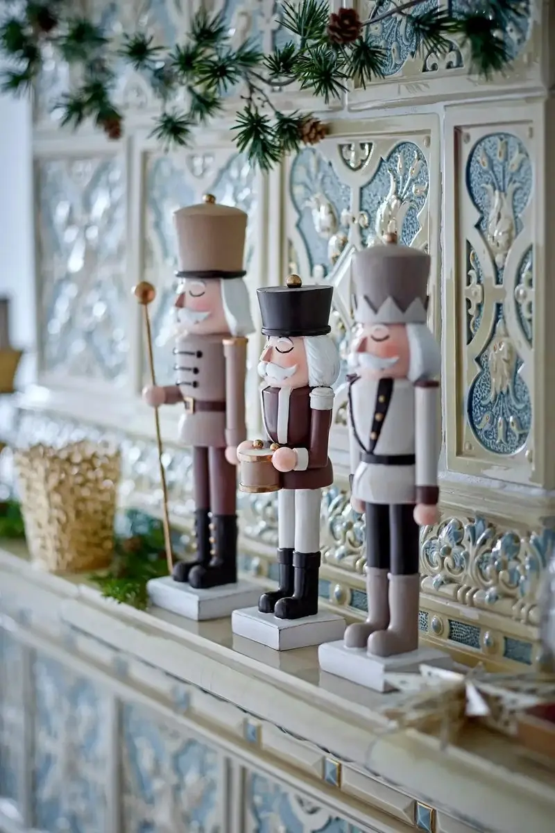 Bloomingville Darryl Deco polyresin set van 3 - bruin - afbeelding 2 van 2