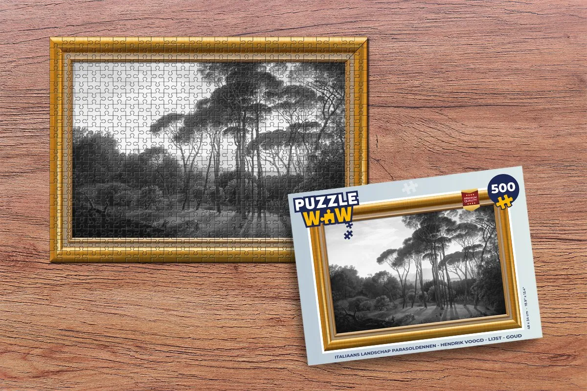 PuzzleWow Hendrik Voogd Legpuzzel 500 Stuks - Goud