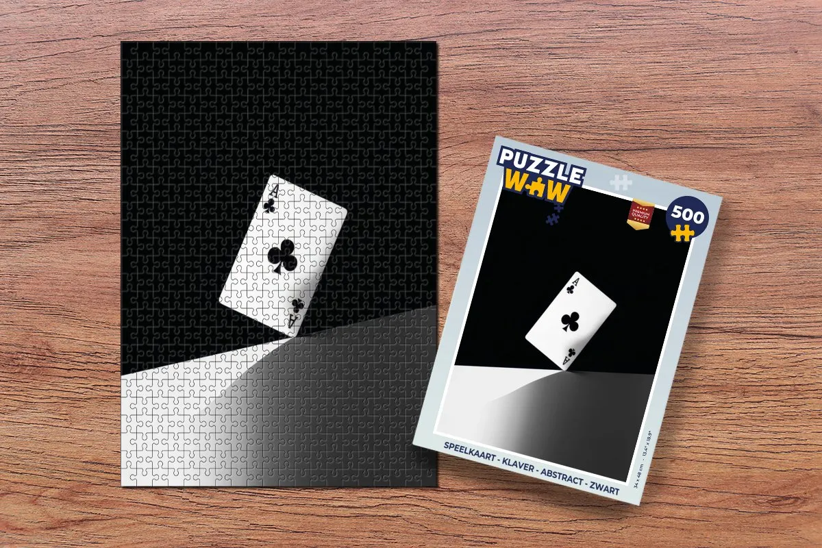 PuzzleWow Speelkaart Klaver Abstract Legpuzzel 500 Stuks