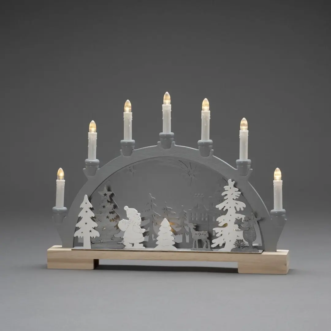Konstsmide 3260-320 Kerstboog Bos Warmwit LED - Grijs - afbeelding 2 van 3