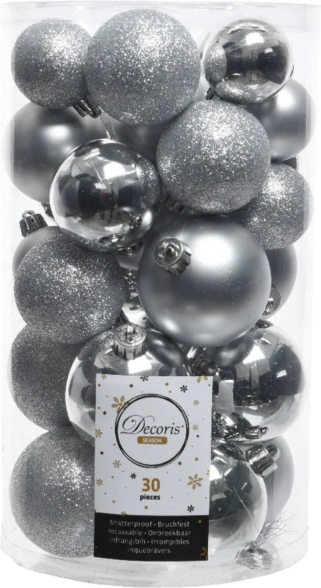 Decoris Kerstballen Set 30-delig