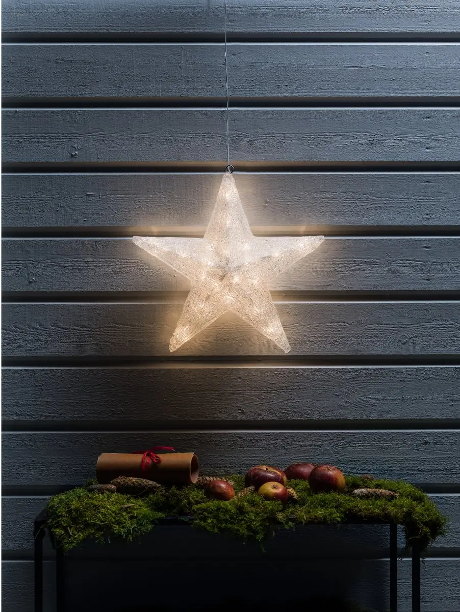 Konstsmide Verlichte Kerstster 40cm - 40 LED Warm Wit - Buiten - afbeelding 2 van 5
