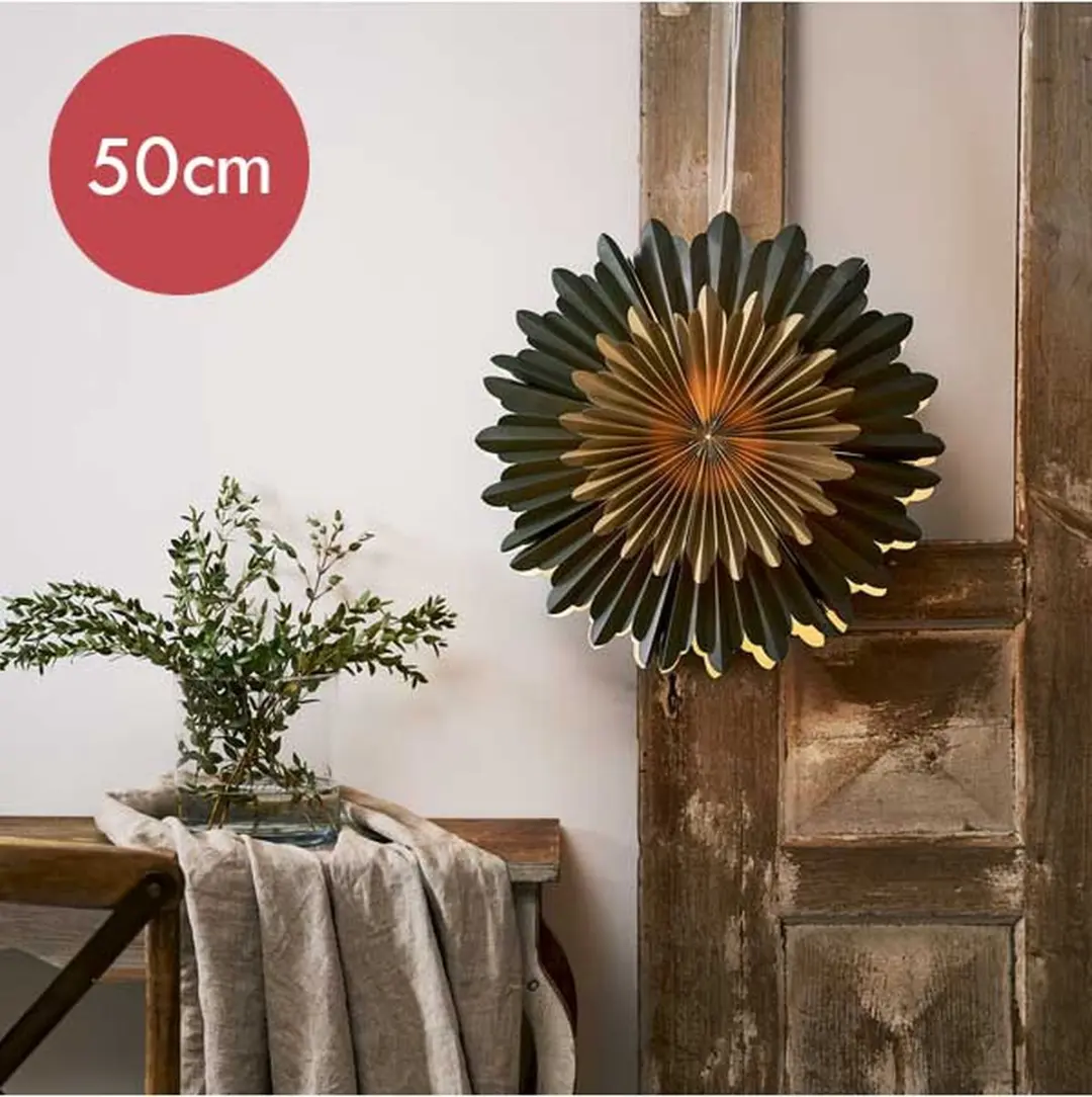 Star Trading Groene Papieren Kerstster 50cm