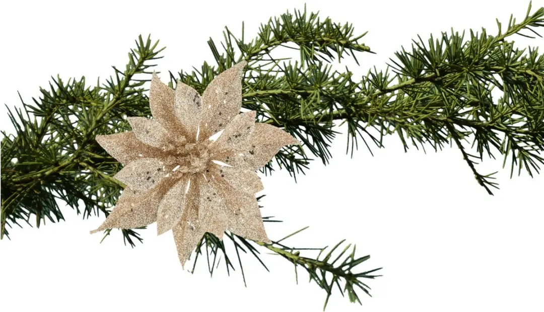 Cosy and Trendy kerstboomversiering bloem op clip