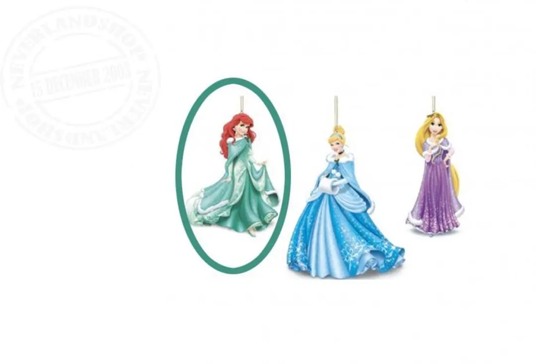 Disney Kerstbal Assepoester - Blauw