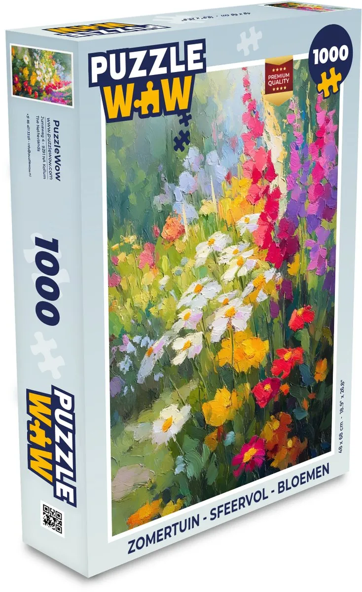 PuzzleWow Zomertuin Legpuzzel 1000 Stuks