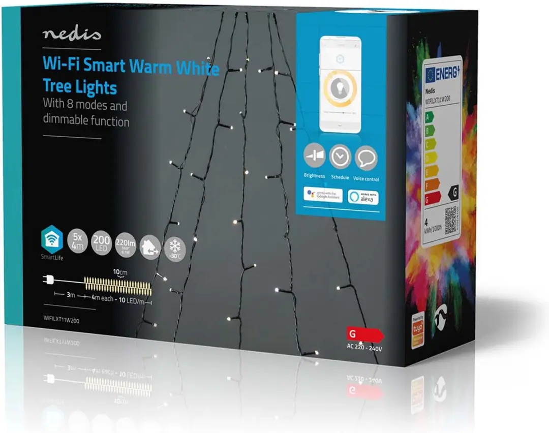 Nedis SmartLife Kerstverlichting Boom 200 LED