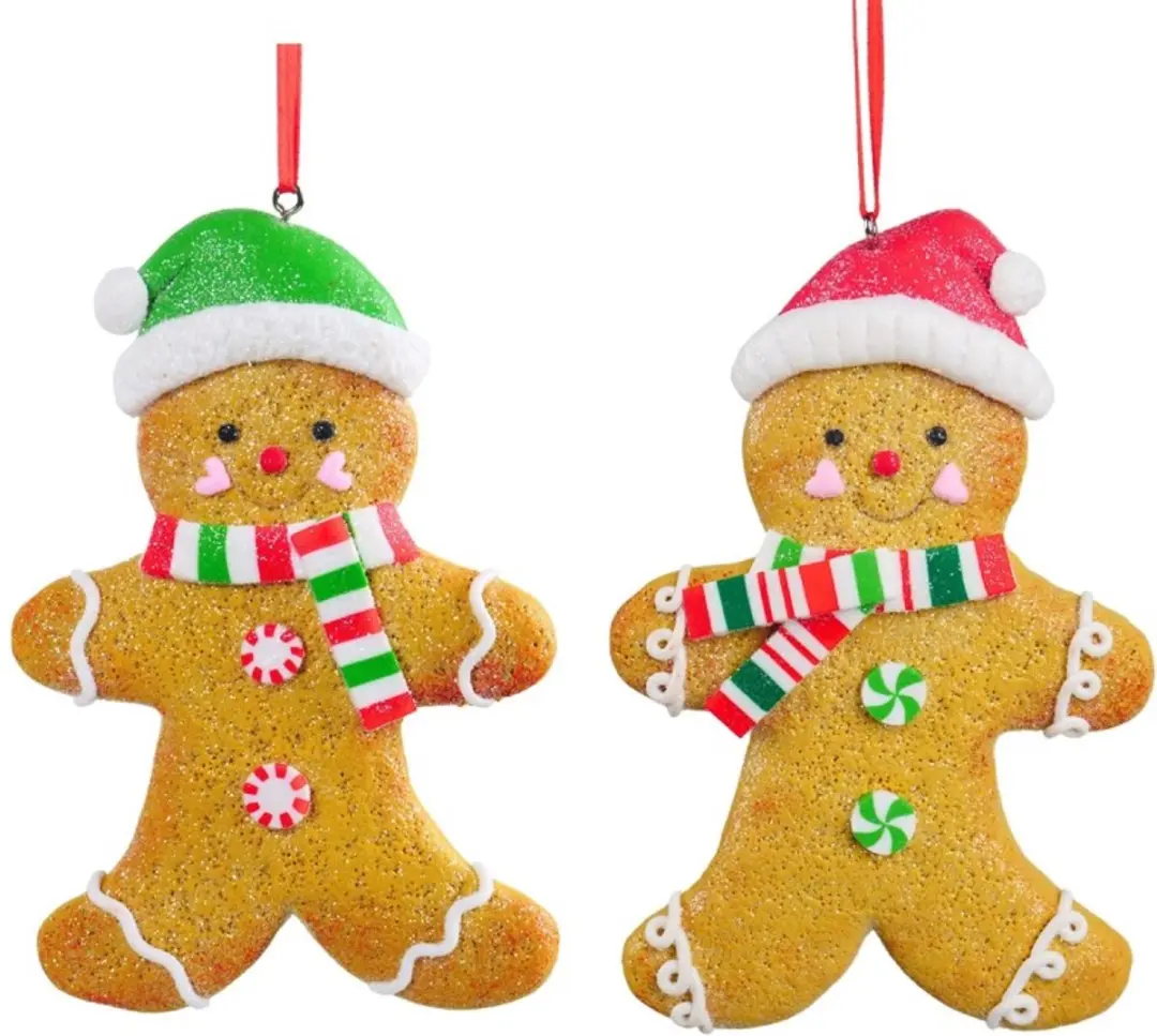 Disney Claydough gingerbread ornament set 2 stuks