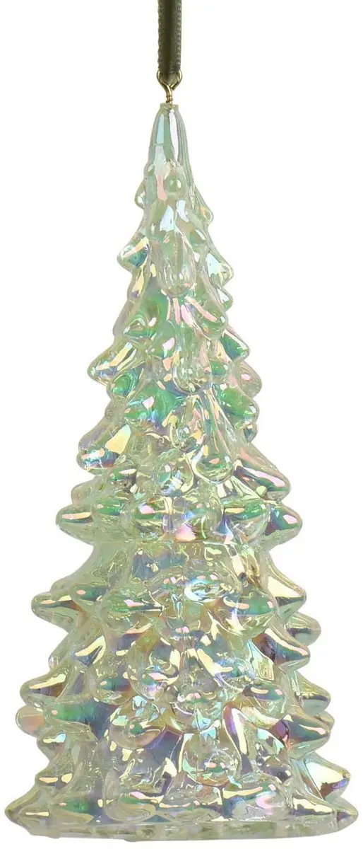 Kaemingk kersthanger dennenboom lichtgroen iriserend 11,5 cm