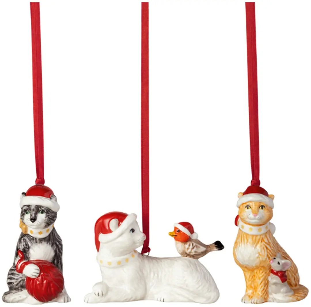 Villeroy & Boch Nostalgic Ornaments Katten 3-delig
