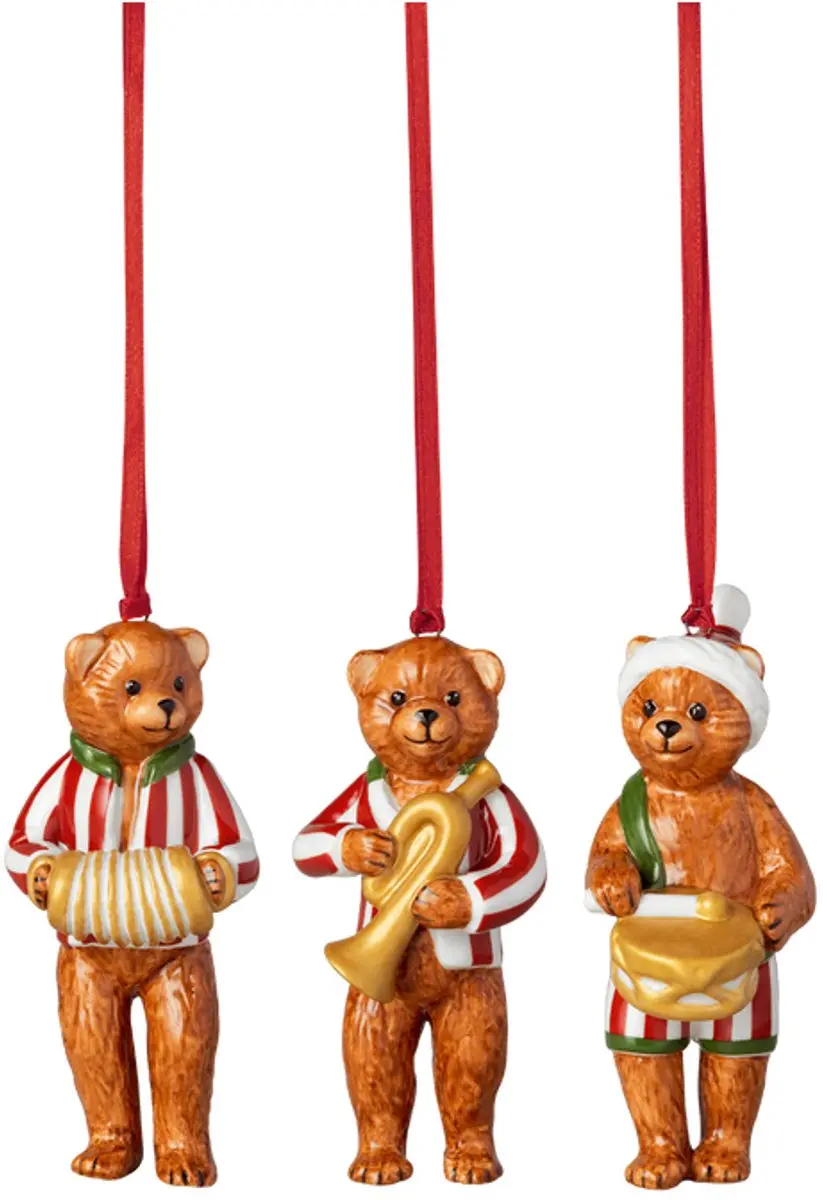 Villeroy & Boch Nostalgic Ornaments Teddy's 3-delig