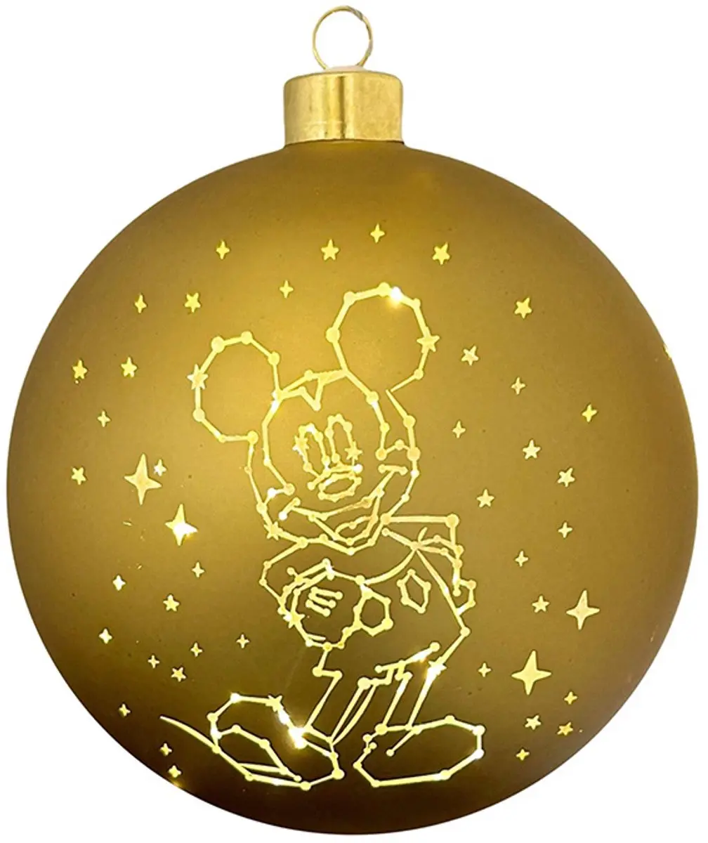 Disney verlichte kerstbal Mickey stars