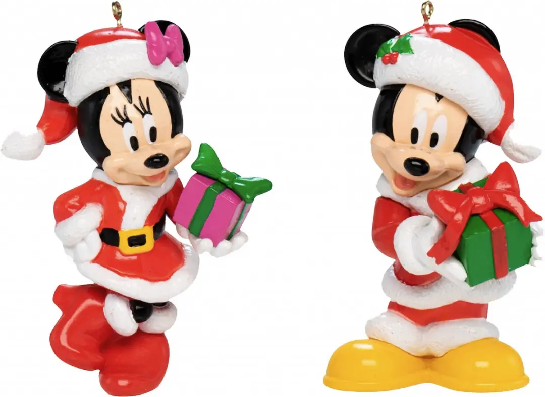 Disney Mickey & Minnie Mouse Kerstbal - Rood/Geel/ Groen - afbeelding 6 van 6