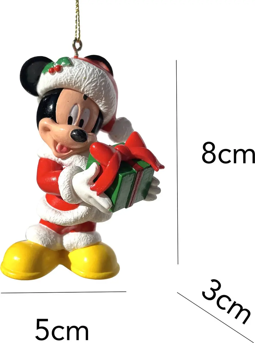 Disney Mickey & Minnie Mouse Kerstbal - Rood/Geel/ Groen - afbeelding 4 van 6