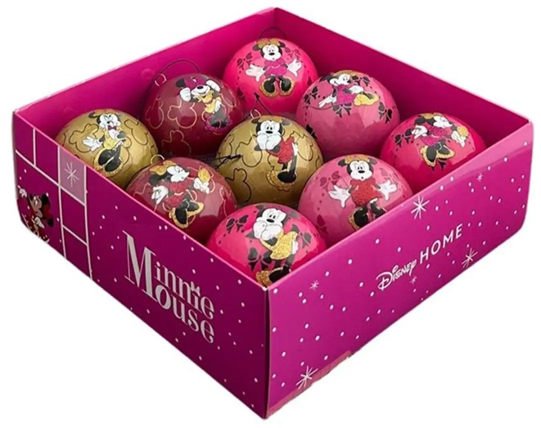 Minnie kerstbal box 9 stuks Disney