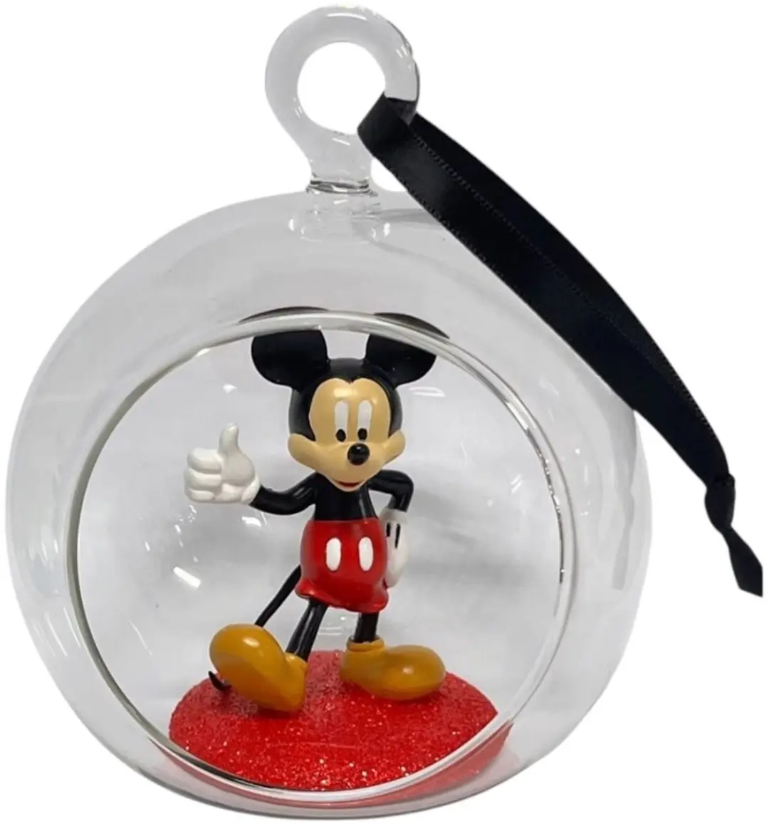 Disney Mickey Open Kerstbal Doorzichtig