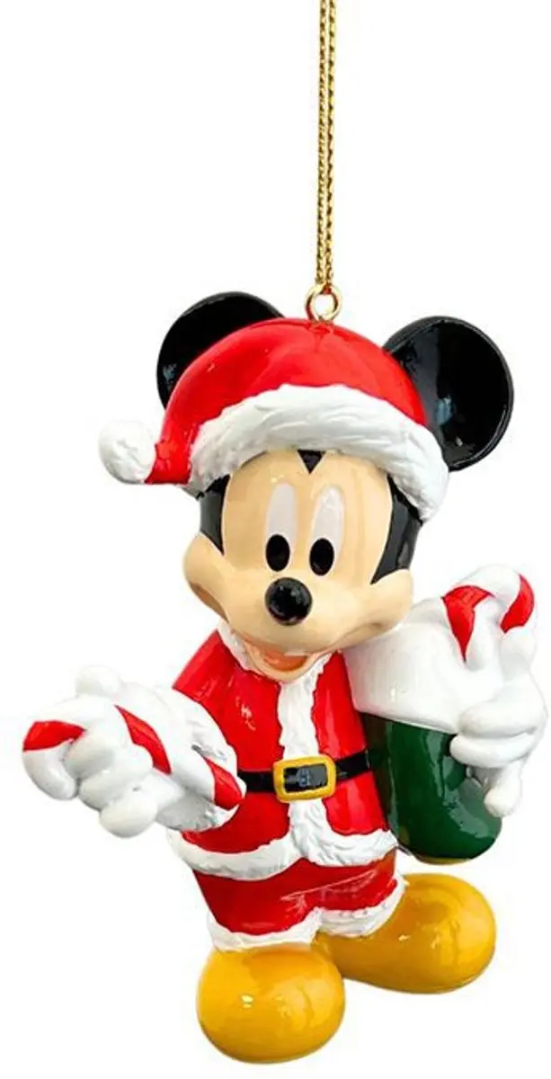 Disney Mickey Kerstman Resin Ornament 10cm