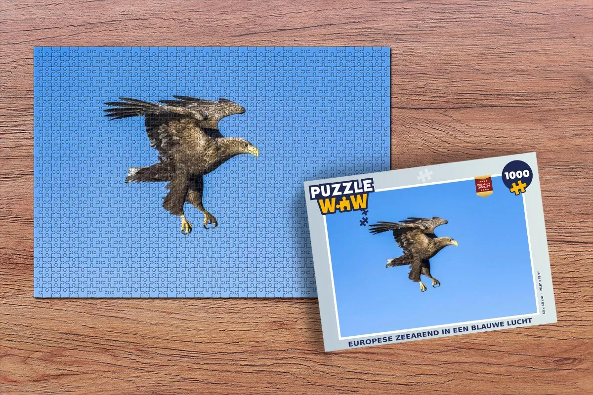 PuzzleWow Legpuzzel Europese Zeearend 1000 Stuks - Multicolor