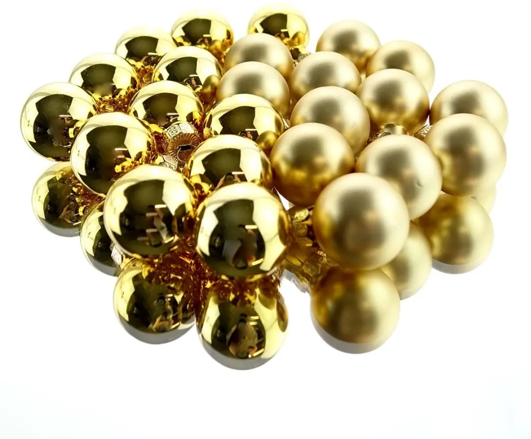 Decoris Mini-Glasballetjes Lichtgoud - 24 Stuks