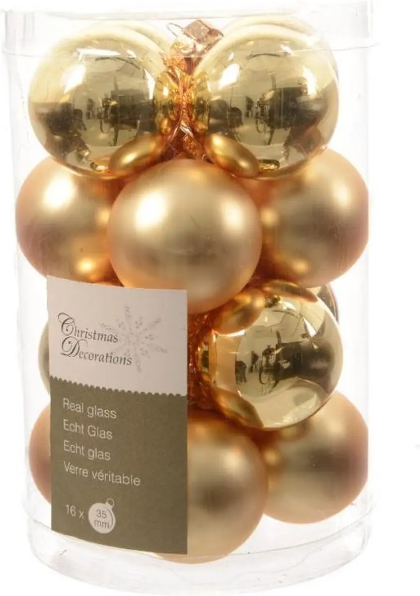 Kerstballen set 16-delig