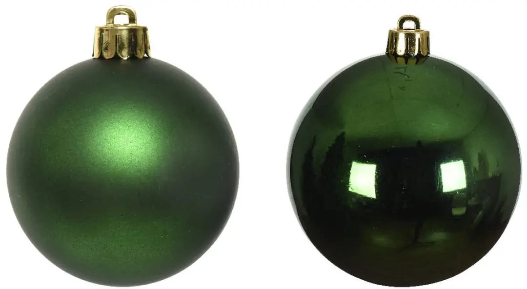 Decoris Kerstballen Glas 2.5cm - Mix Dennengroen