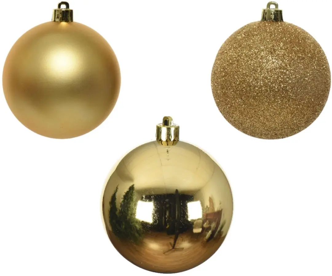 Decoris Kerstballen Goud 6cm - 40 Stuks - afbeelding 2 van 5