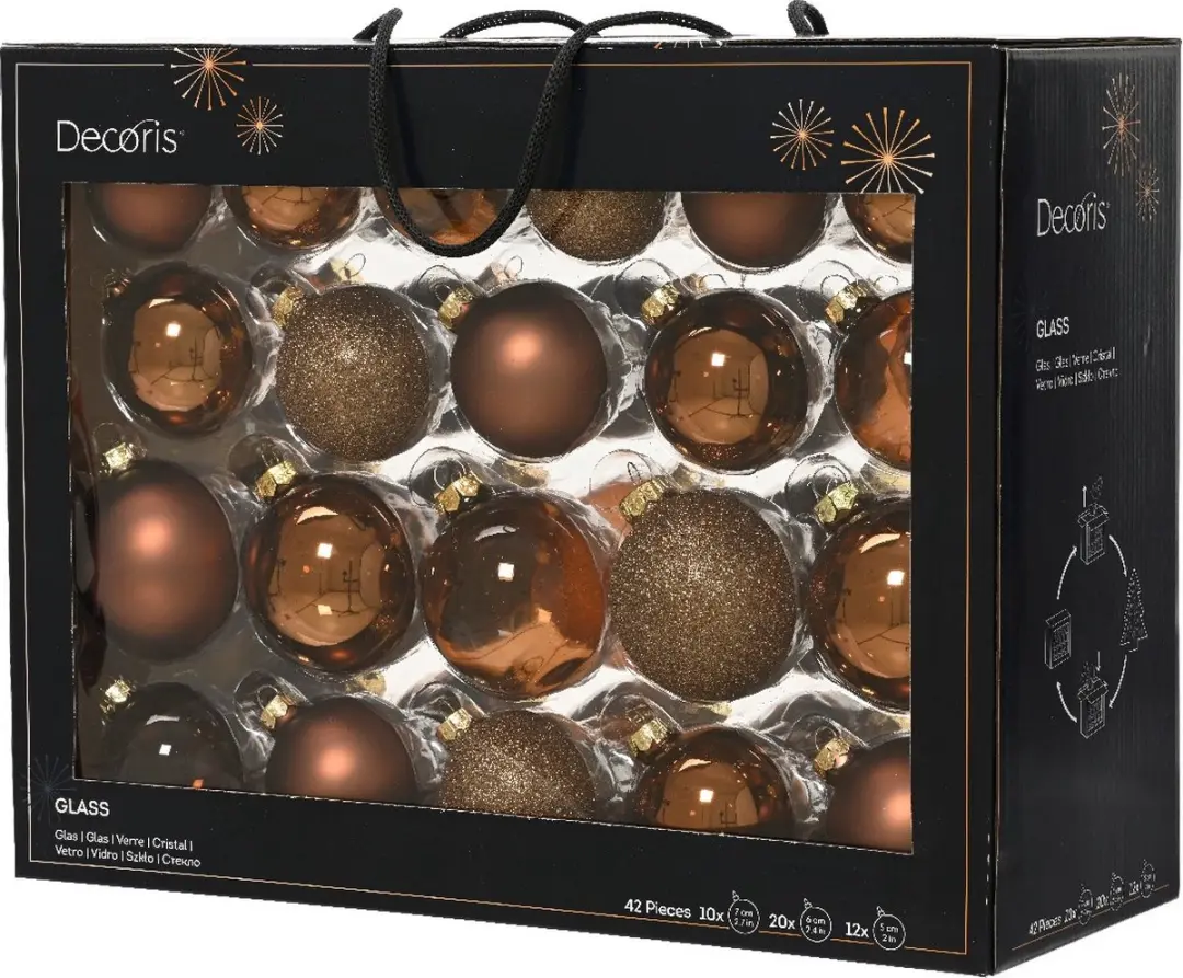 Decoris Kerstballen Set 42-delig