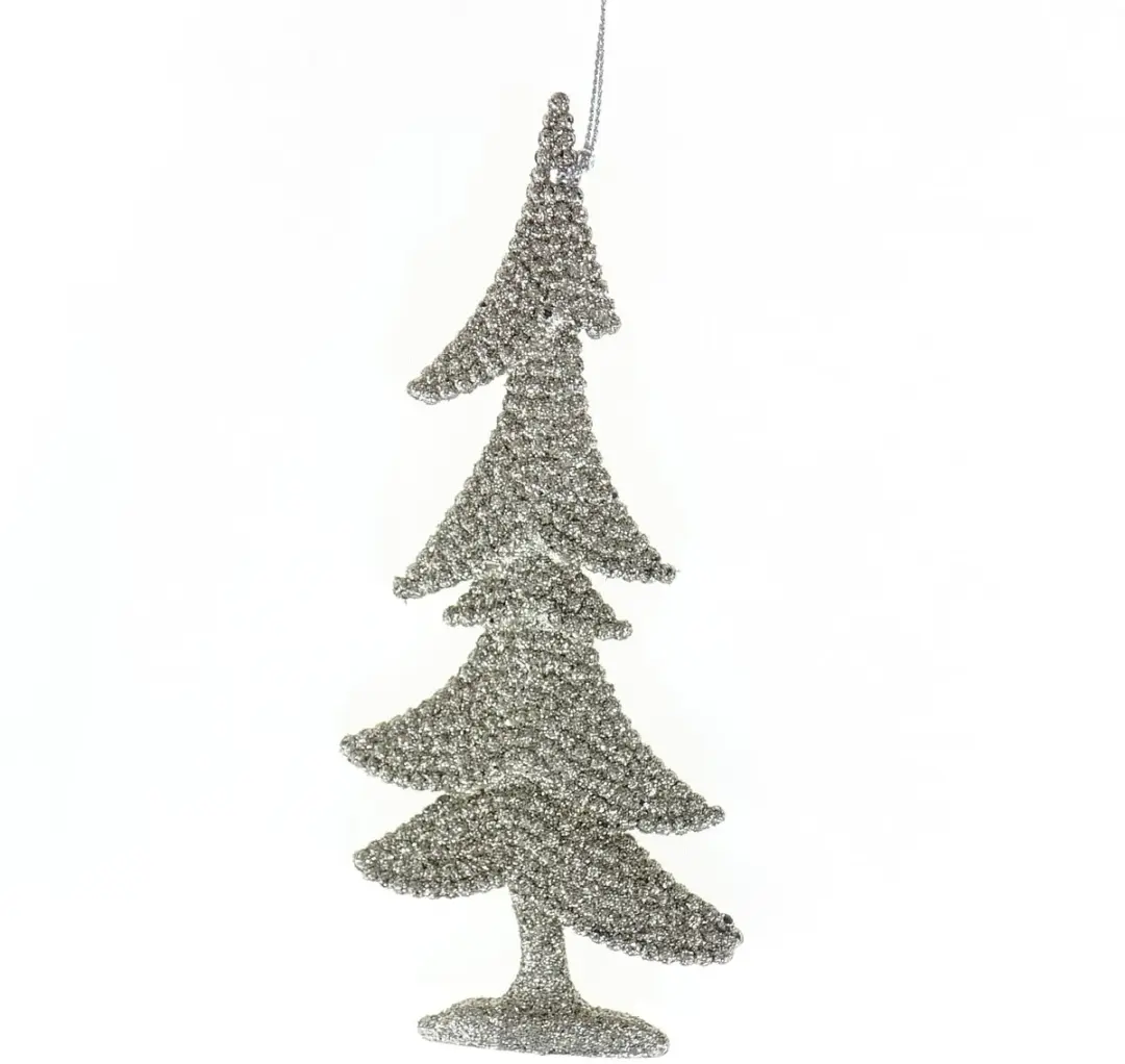 Kaemingk Onbreekbare Kerstboomhanger Champagne Glitter 15 cm