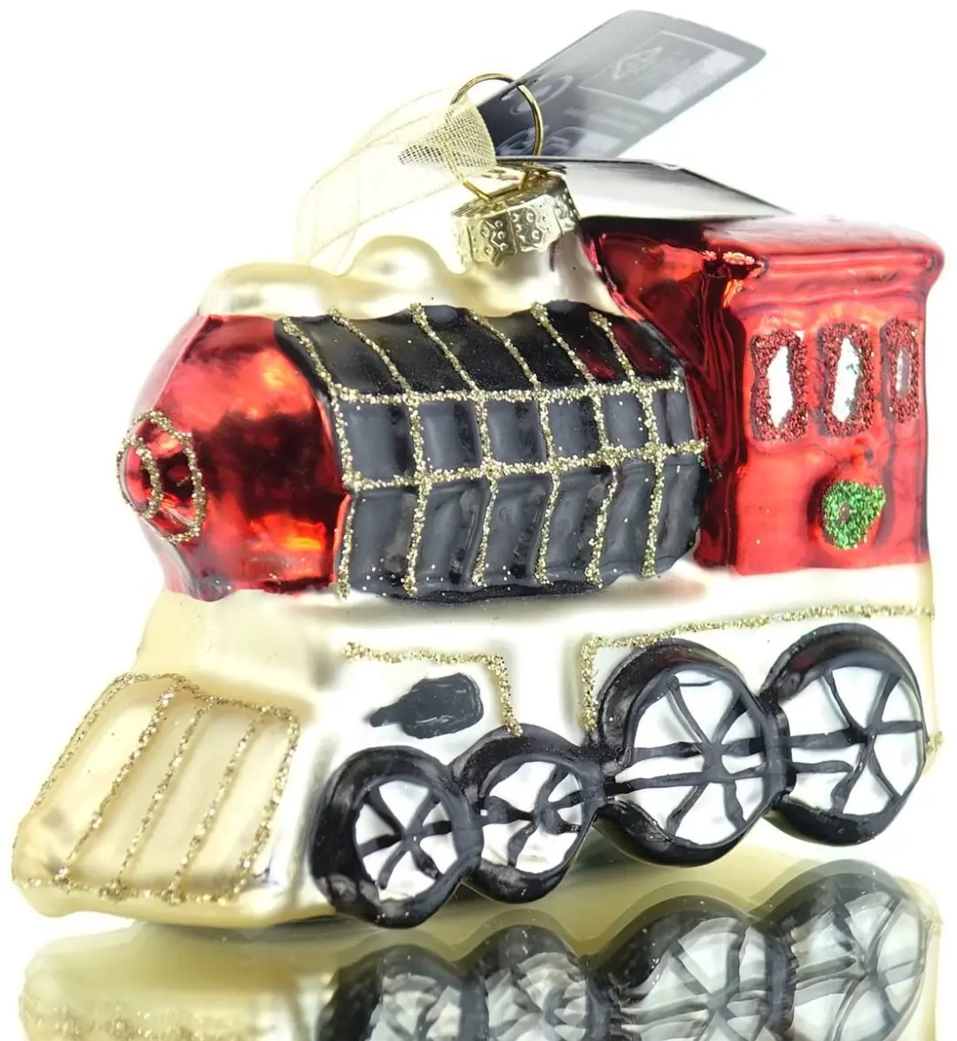 Kaemingk kersthanger nostalgische trein rood 6 cm