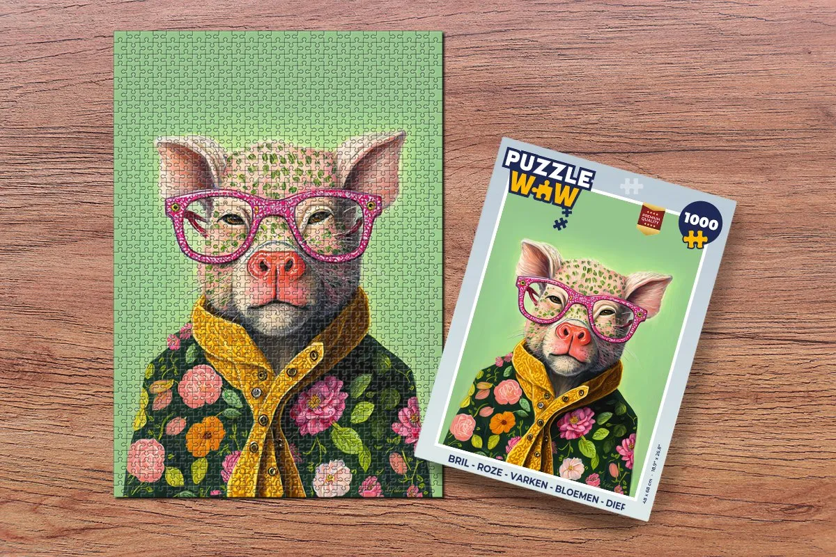 PuzzleWow Legpuzzel 1000 Stuks - Multicolor