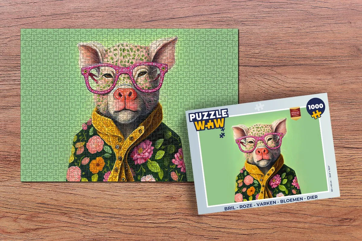 PuzzleWow Legpuzzel 1000 Stuks - Multicolor