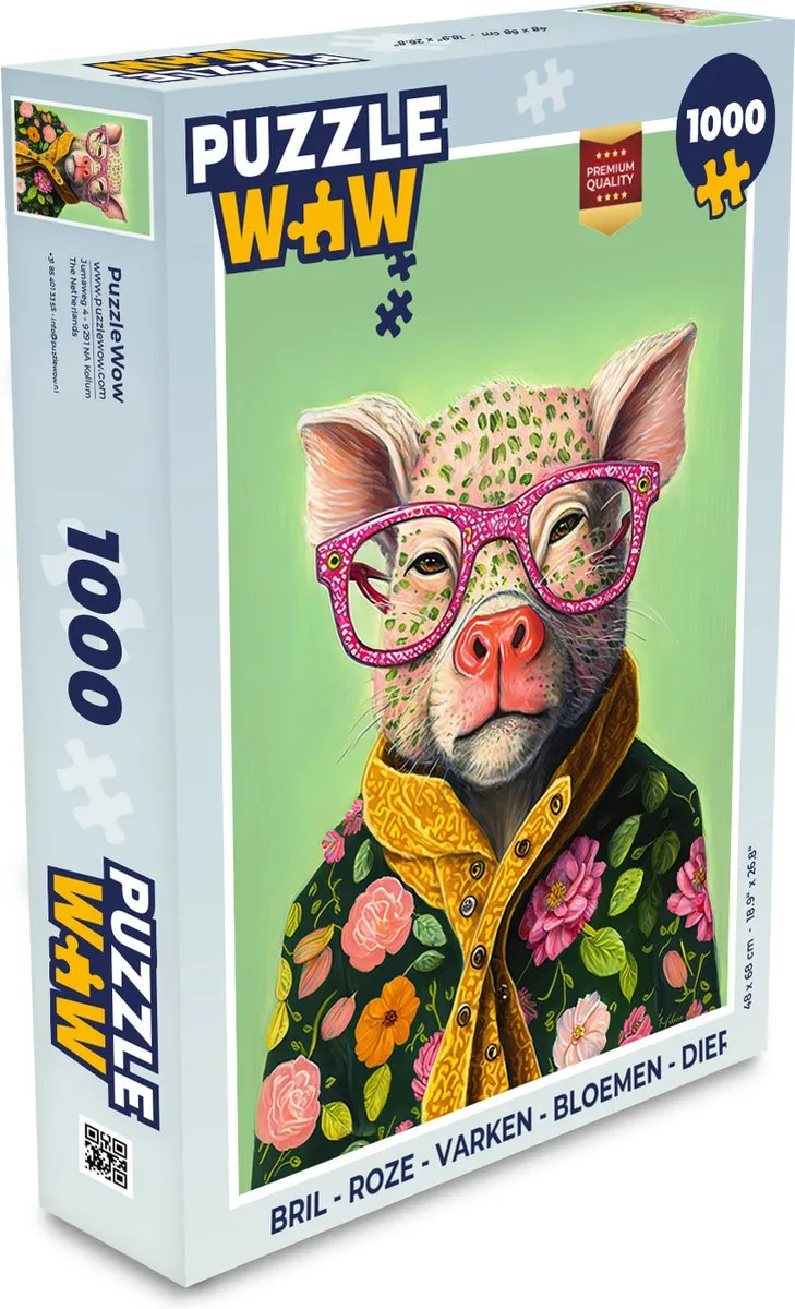 PuzzleWow Legpuzzel 1000 Stuks - Multicolor