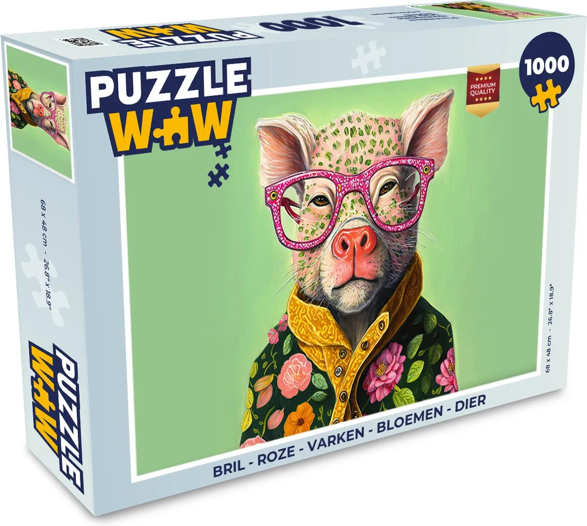 PuzzleWow Legpuzzel 1000 Stuks - Multicolor